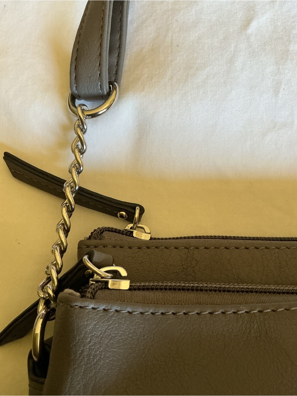 Rosetti Gray Crossbody with Silver Hardware - Picture 3 of 11